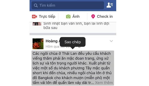 Cách Copy bài đăng trên Facebook lite và Facebook bằng điện thoại